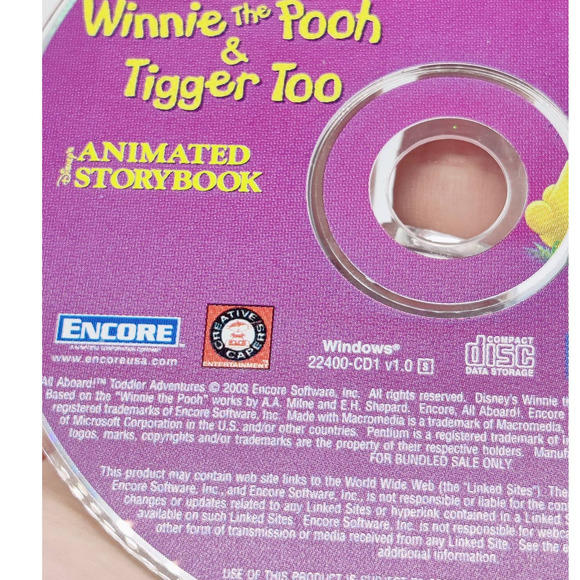 Disney's Winnie the Pooh & Tigger Too Animated StoryBook (Windows/Mac, 2003) - Picture 3 of 4